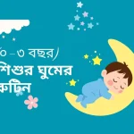 শিশুর ঘুমের রুটিন ও সঠিক ঘুমের সময়সূচি ০–৩ বছর